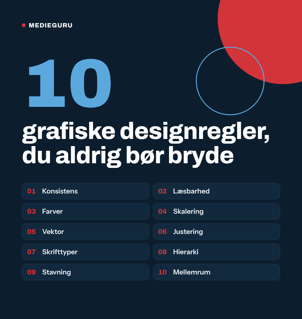 10 grafiske designregler, du aldrig bør bryde